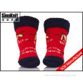 Soft Tube Red Infant Socks Warm Newborn Baby Socks with Org